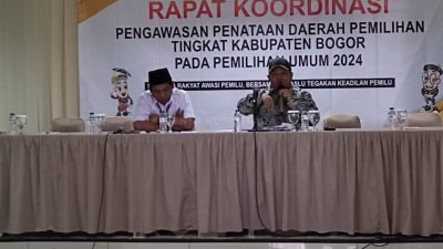 Rencana Perubahan Dapil, Bawaslu Kabupaten Bogor Gelar Rakor