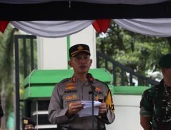 Polres Bondowoso Apel Gelar Pasukan Operasi Lilin Semeru 2022
