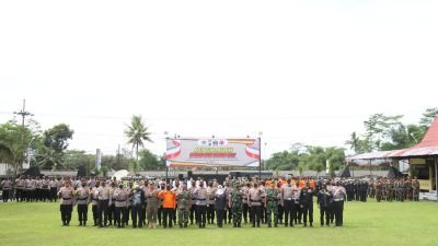 Kapolres Blitar Pimpin Apel Gelar Pasukan Ops Lilin Semeru 2022