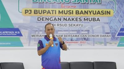 Bincang Santai Bersama Nakes, Pj Bupati Muba Berikan Motivasi Tingkatkan Layanan