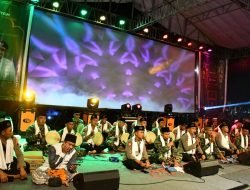 Hadroh Kodim 0822 Bondowoso Tampil Memukau Dalam Peringatan 1 Abad Nahdatul Ulama