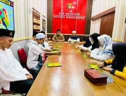 Jumat Berkah, Satreskrim Polres Bondowoso Doa bersama Anak Yatim