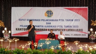 BPN Lumajang Gelar Rakor Pengarahan Pengambilan Sumpah dan Pelantikan Panitia Ajudikasi PTSL