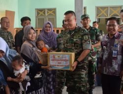 Cek Wilayah TMMD, Dandim 0822 Bondowoso Sambangi Anak Stunting
