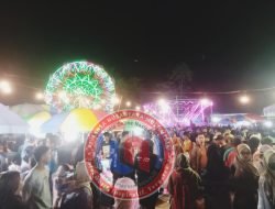 Ribuan Masyarakat Banjarnegara, Padati Pasar Malam di Lapangan Mandiraja Kulon