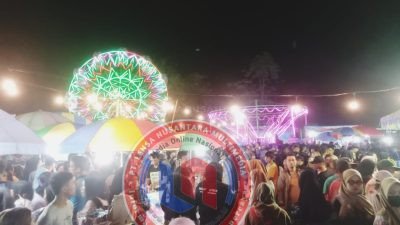 Ribuan Masyarakat Banjarnegara, Padati Pasar Malam di Lapangan Mandiraja Kulon