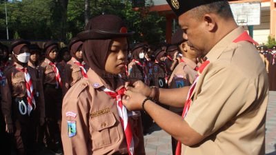 PENTAGUAR SMPN 1 Bondowoso, Rekrut 230 Anggota Baru Pramuka