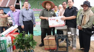 Bupati Tapsel Serahkan 10 Ribu Batang Bibit Cabai dan Bantuan Lainnya