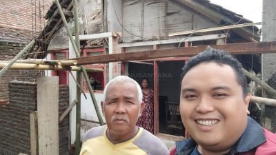 Mas Lery Bersama Tim Relawan Bedah Rumah Milik Suwono Warga Karangrejo Jember