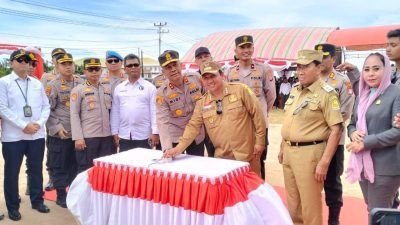 Bupati Aliong Mus Bersama Kopolda Malut Gelar Peresmian Polres dan Peletakan Batu Pertama Pembangunan Mapolres Taliabu