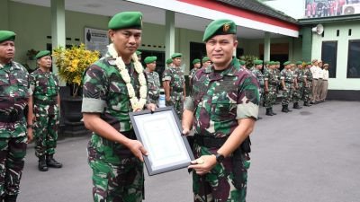 Kodim 0822 Bondowoso Gelar Upacara Anggota Purna Tugas Satgas Apter