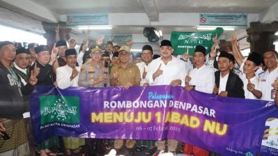 Kapolresta Denpasar Hadiri Pelepasan Jemaah NU Menuju Lapangan Delta Sidoarjo Jawa Timur