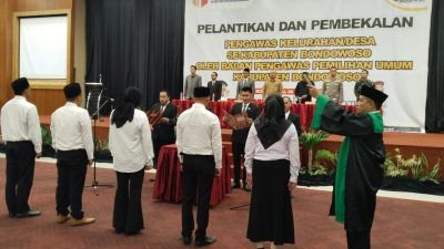 219 PKD Dilantik, Ketua Bawaslu Bondowoso Minta Jaga Integritas dan Netralitas