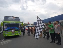 Peringati 1 Abad NU, Bupati Suprawoto Berangkatkan Ribuan Warga NU Magetan