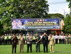 Dandim 0822 Bondowoso Hadiri Apel Gelar Pasukan Operasi Keselamatan Semeru 2023