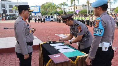 Iptu Bayu Ramadhan Resmi Terima Jabatan Kasat Reskrim Polres Dumai