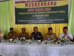 Peningkatan Kapasitas Perekonomian Dibahas Pada Musrenbang Kecamatan Padang Sidempuan Utara