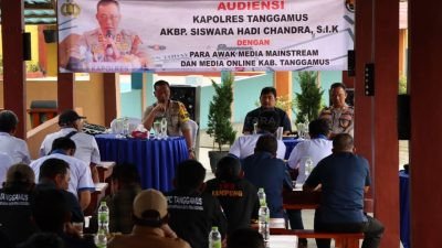 Kapolres Tanggamus Gelar Silaturahmi dan Audiensi dengan Puluhan Awak Media