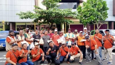 Senam Pagi, Pembagian Sembako dan Jalan Sehat Puncak HPN 2023 di Magetan