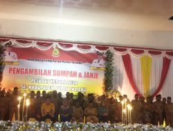 Bupati Taliabu Lantik 57 Pejabat Kepala Desa Sementara
