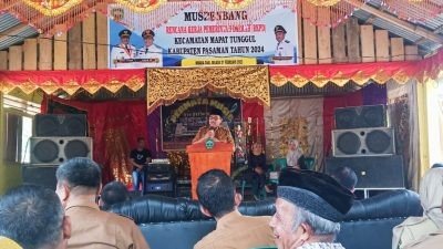 Bupati Pasaman Alokasikan Anggaran 30 Milyar Lebih untuk Membangun Mapattunggul