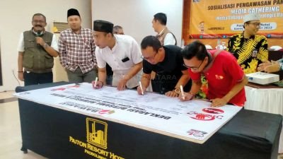 Sinergitas Bawaslu dengan Pokja Journalis Kraksaan dan PWI Probolinggo