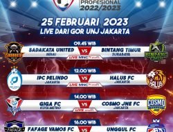 Saksikan Pekan ke-6 Liga Futsal Profesional, Sadakata FC Hadapi Bintang Timur Surabaya di MNCTV