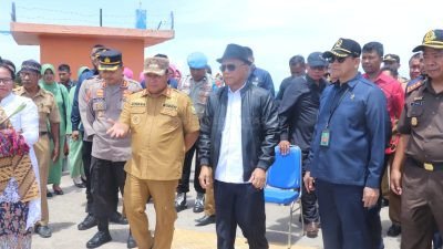 Pemda Taliabu Sambut Meriah Kedatangan Ketua Pangadilan Tinggi Maluku Utara