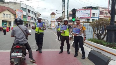 Ops Keselamatan Toba 2023, Sat Lantas Polres Labuhanbatu Sosialisasi Tertib Lalu Lintas