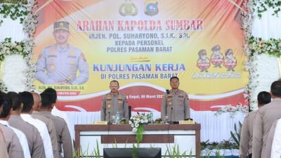 Kapolda Sumbar : Jangan Ada Keterlibatan Personel Polres Pasbar dalam Kasus Ilegal Mining, Logging dan Fishing