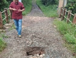 Intensitas Hujan Tinggi, Jembatan Negri Batin Way Kanan Berlubang