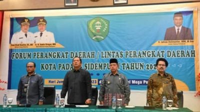 Wali Kota Padang Sidempuan Buka Forum Perangkat Daerah Tahun 2023