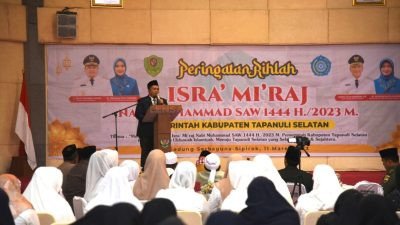 Bupati Tapsel Hadiri Puncak Peringatan Rihlah Isra Mi’raj Nabi Muhammad SAW 1444 H