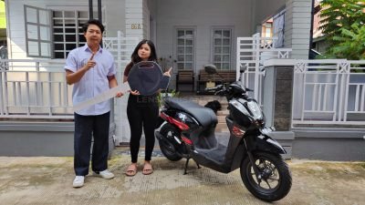 Astra Motor Kaltim 2 Serahkan 1 Unit Hadiah Doorprize Honda DBL East Kalimantan Series