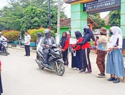Siswa Siswi SMAN 1 Banjit Way Kanan Bersama Dewan Guru Adakan Open Donasi Bantu Korban Musibah Banjir dan Longsor