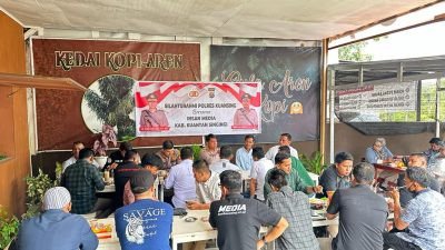 Sambut Bulan Ramadan 1444 H, Polres Kuansing Bersama Insan Pers Gelar Ngopi Bareng