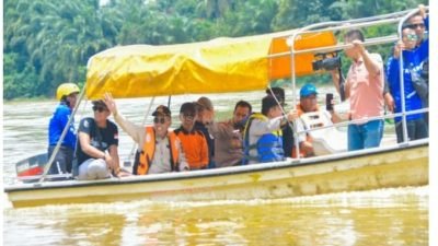 Pj Bupati Kampar Didampingi Plt Sekda Survey Sungai Kampar Jelang Balimau Kasai dan Lomba Sampan Hias