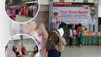 Pasar Murah Pemkab Bojonegoro Digelar di Desa Pesen, Warga Antusias Beli Sembako Murah