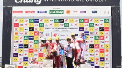 Indonesia Raya Berkumandang, Pebalap Astra Honda Sapu Bersih Podium ARRC Thailand