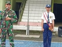 Upacara Bendera SMP Muhammadiyah 5 Ngawi Dipimpin Anggota Koramil
