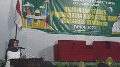 Bupati Blitar Hadiri Bimtek Peningkatan Kapasitas SDM Pengurus BUMDes