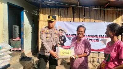 Kapolri Salurkan 50 Ton Beras untuk Masyarakat Ende dan Maumere NTT