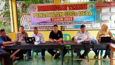 Optimalkan Data SDGs, Pemdes Penyandingan Kaur Gelar Bimtek
