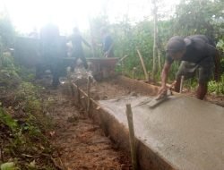 Pemdes Ganda Suli Kaur Bangun 585 Meter Jalan Sentral Produksi