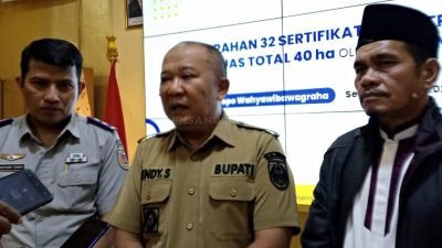 BPN Jember Serahkan Sertifikat Aset PTPN X, Amankan Cadangan Pangan