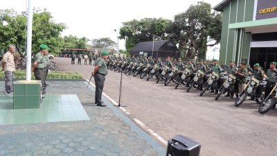 Dandim 0711 Pemalang Serahkan 117 Motor Bantuan dari Menteri Pertahanan Kepada Babinsa