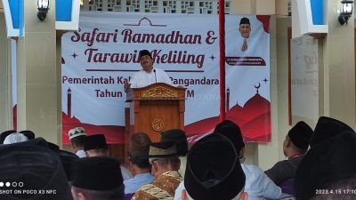 Bupati Pangandaran Menghadiri Safari Ramadhan dan Tarawih Keliling di Desa Sukanagara