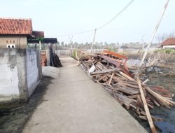Akibat Banjir Rob Berkepanjangan, Rumah Milik Warga Desa Pesantren di Pemalang Roboh