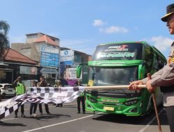 Kapolda Bali Lepas Ratusan Rombongan Mudik Gratis di Terminal Ubung Denpasar