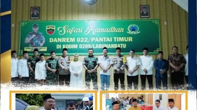 Wakil Bupati Labuhanbatu Hadiri Safari Ramadhan Danrem 022/PT di Aula Kodim 0209
